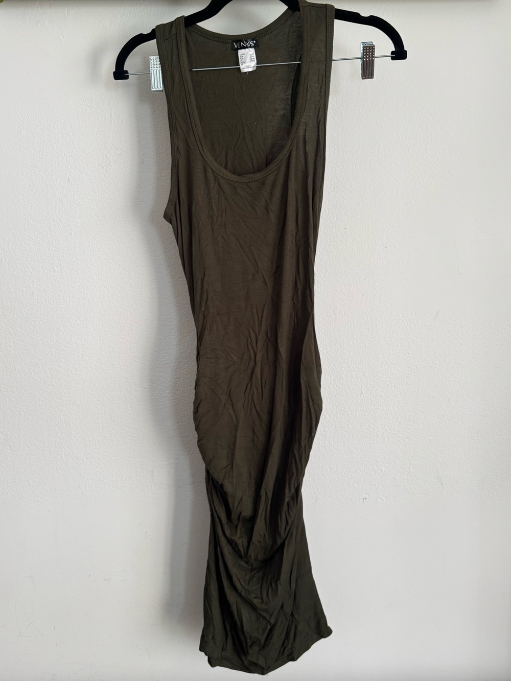 VENUS Olive Green Sleeveless Maxi Tank Dress